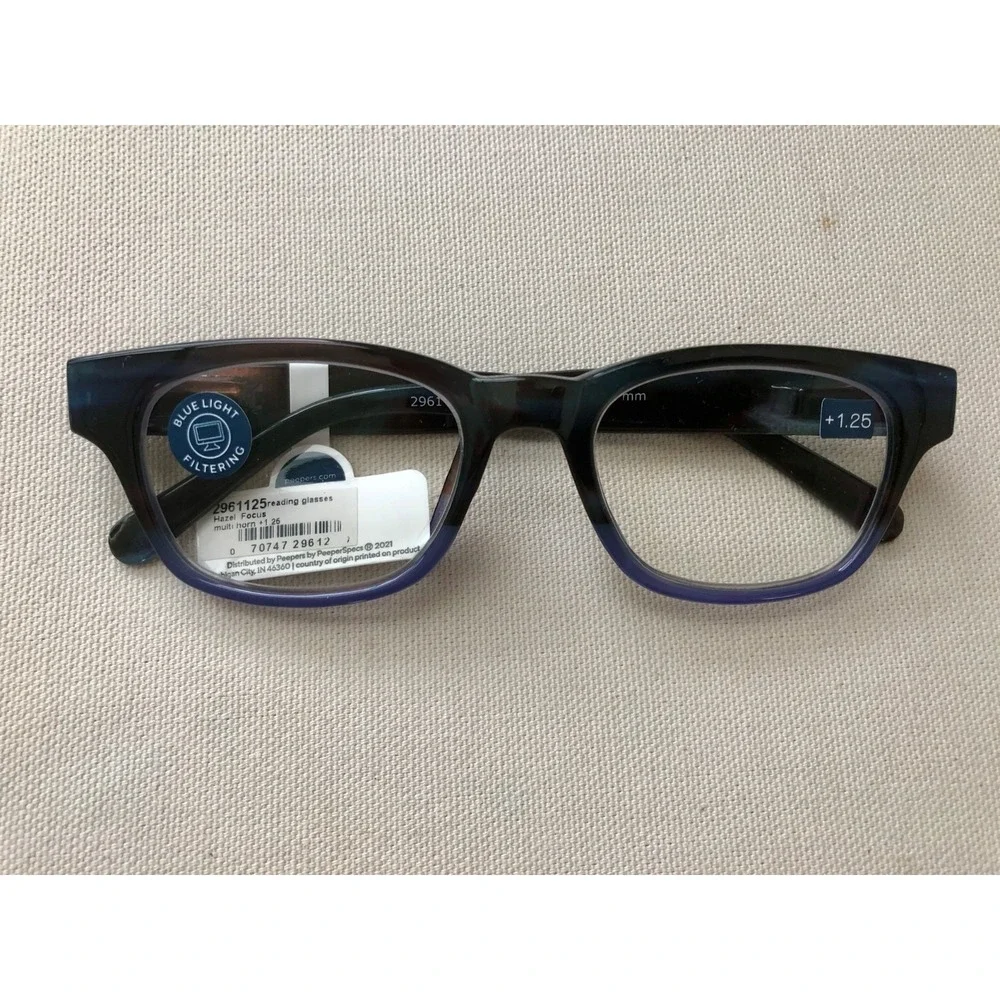 NEW Anthropologie Peepers Hazel Blue Light Filtering Reading Glasses +1.25